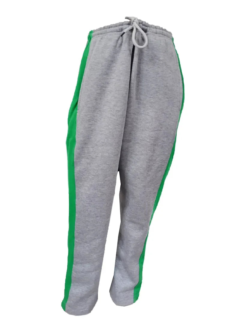 unisex grey and green lowers, cozy and durable