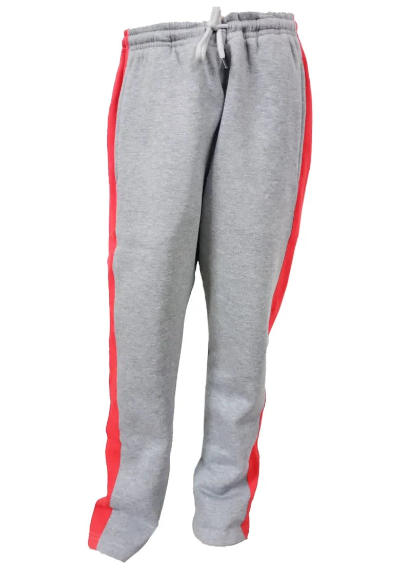 unisex grey and red lowers, sporty and fashionable